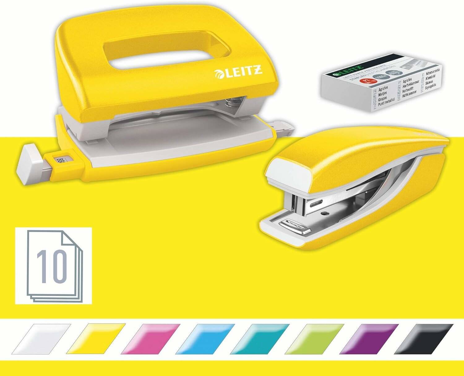 Leitz Locher-Heftgerä t-Set NeXXt WOW Mini 5561-20-16 gelb