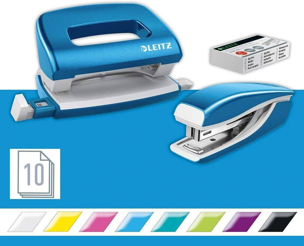 Leitz Locher-Heftgerä t-Set NeXXt WOW Mini 5561-20-36 blau