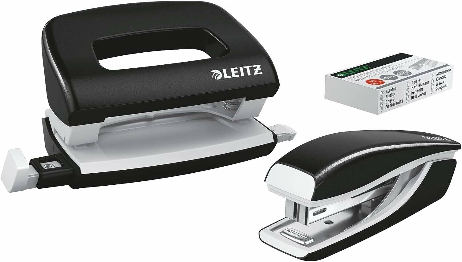 Leitz Locher-Heftgerä t-Set NeXXt WOW Mini 5561-20-95 schwarz