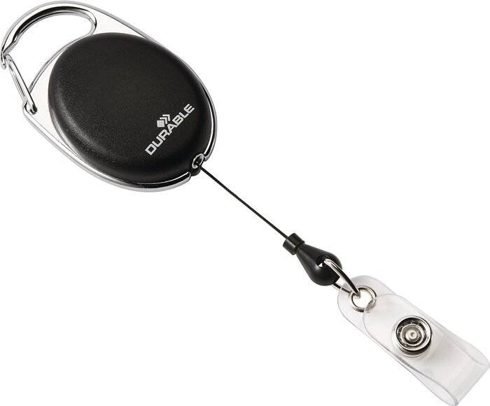 DURABLE Jojo Durable Style 8324 - 80 cm schwarz mit Druckknopf-Schlaufe Pckg/10