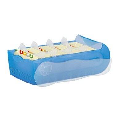 Karteibox Croco A7 quer transluzent-blau 997-643