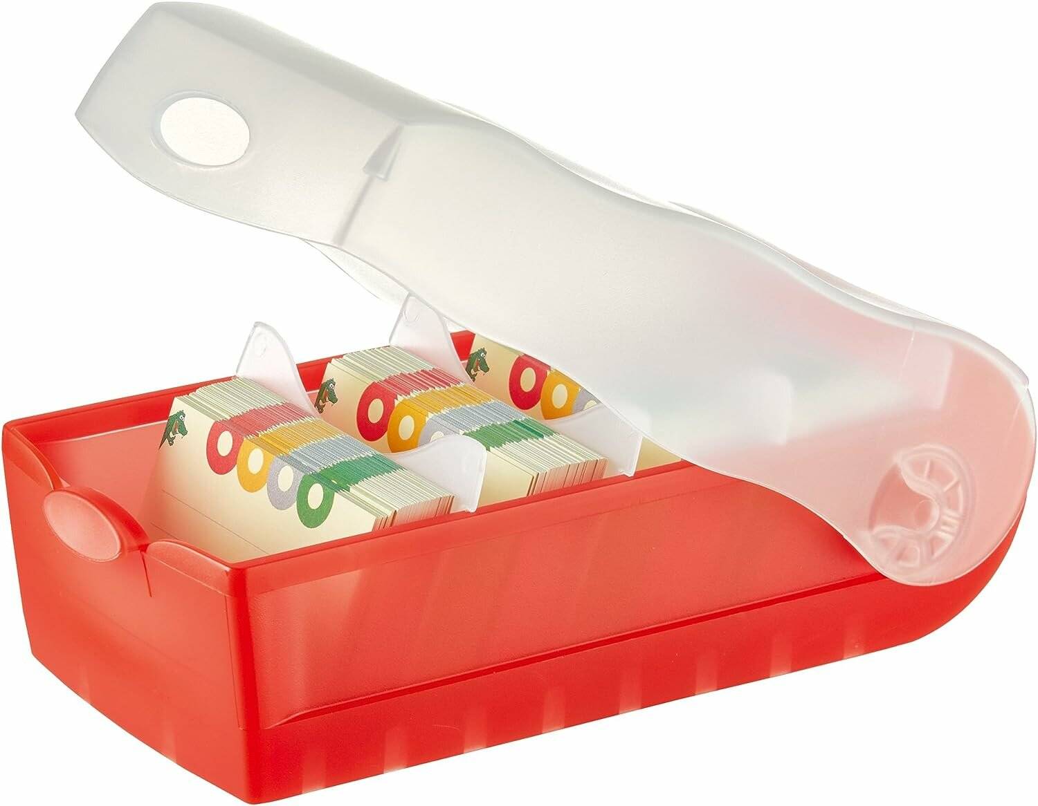Karteibox Croco A8 Han rot transluzent 998-617
