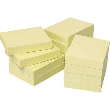 Haftnotiz Recycling 12er- Pc 40x50mm rapsgelb in Recycling Box F565311box