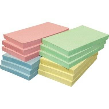 Haftnotiz Recycling 12er- Pc 125x75mm 4Farben sort in Recycling Box F5655-88box