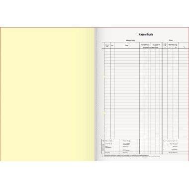 Kassenbuch Din A4 3758 Bruttoverbuchung zum Durchschreiben 2x50 Blatt