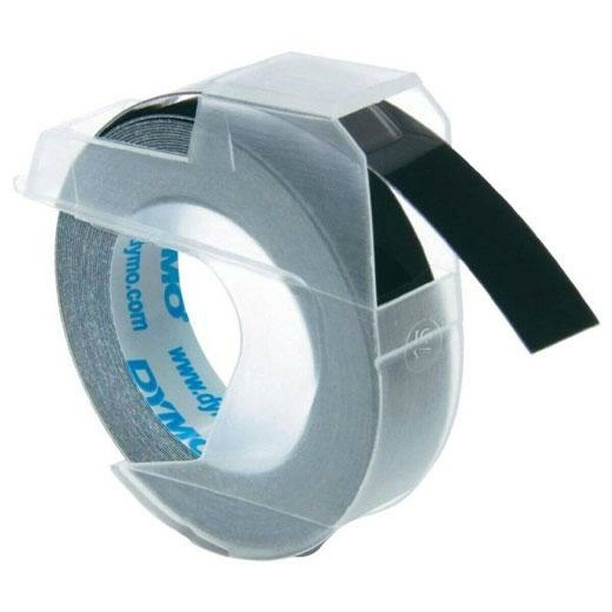 Prägeband 9mmx3m glänzend schwarz für Dymo-Präger S0898130-520109