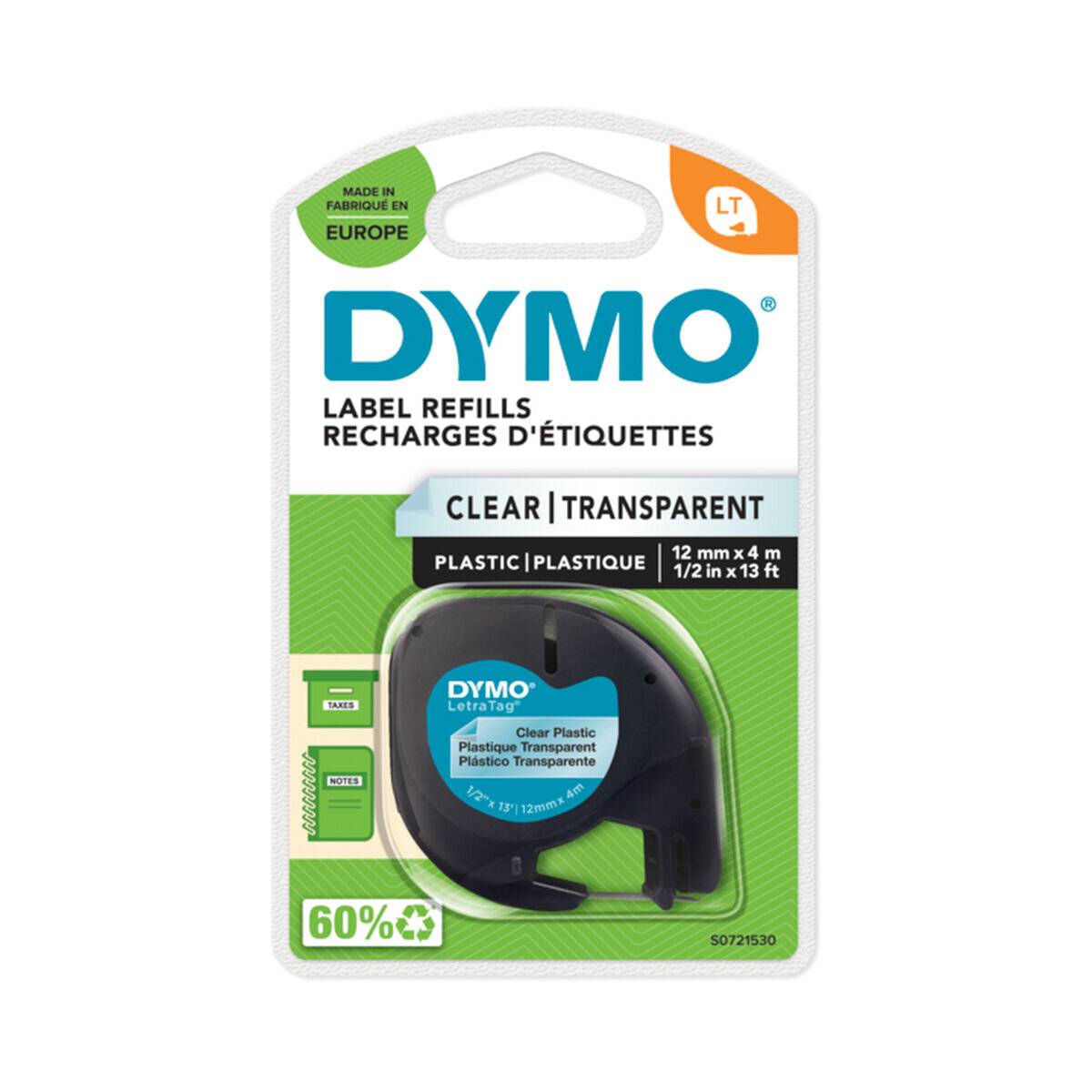 Dymo Dymo Schriftband 12267 Plastic Transparent (S0721530)