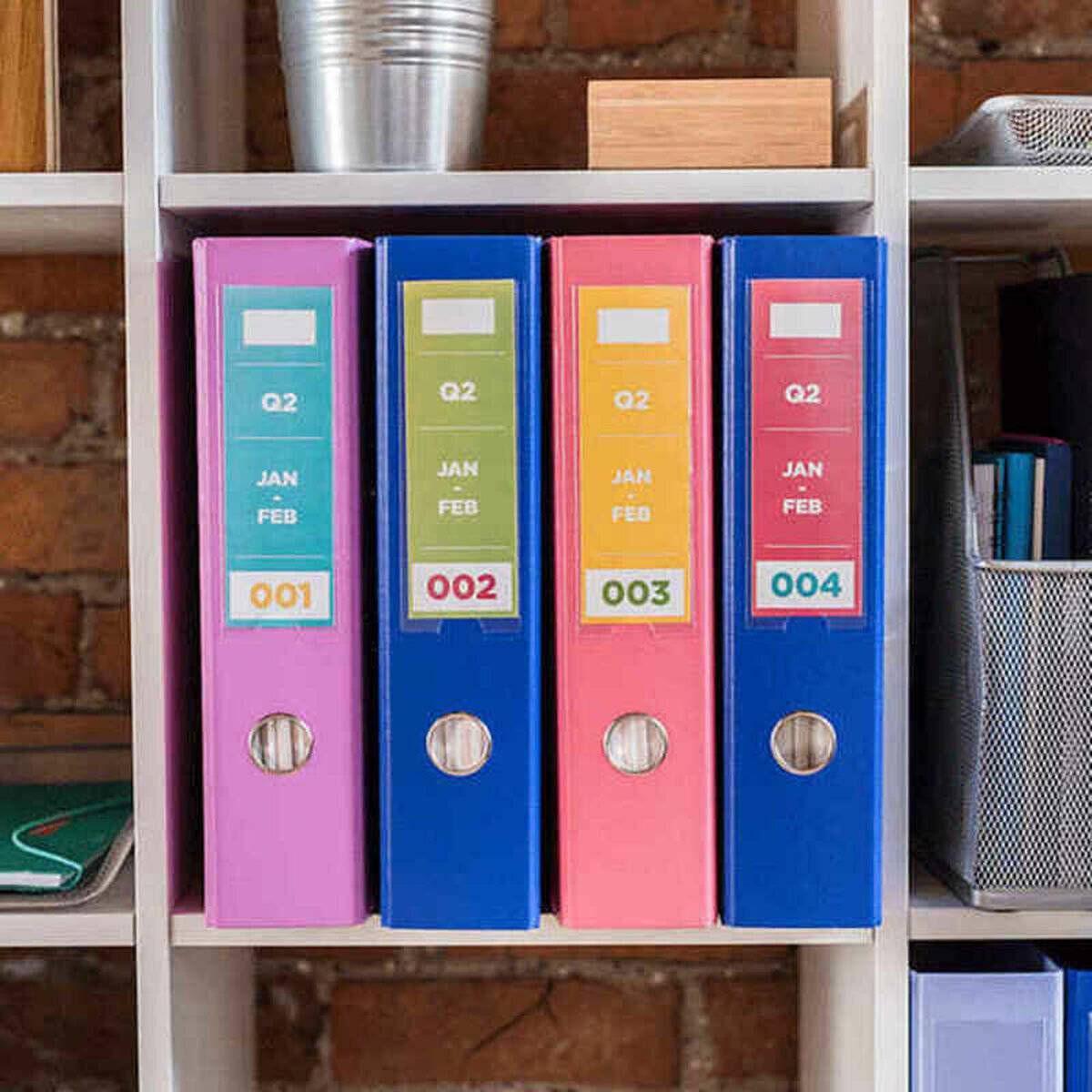 Farbetikettenrolle 9mm 5 Meter lang weiß für VC500 Etikettendrucker