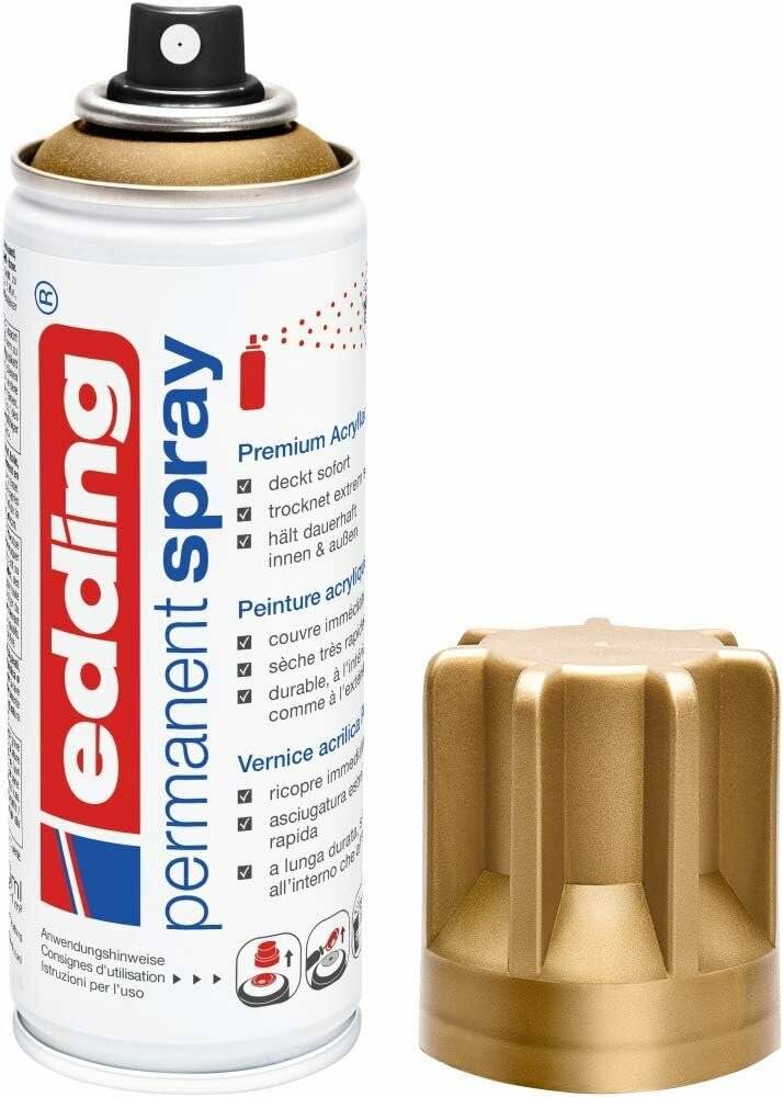 Edding Permanentspray Premium-Acryllack reichgold seidenmatt