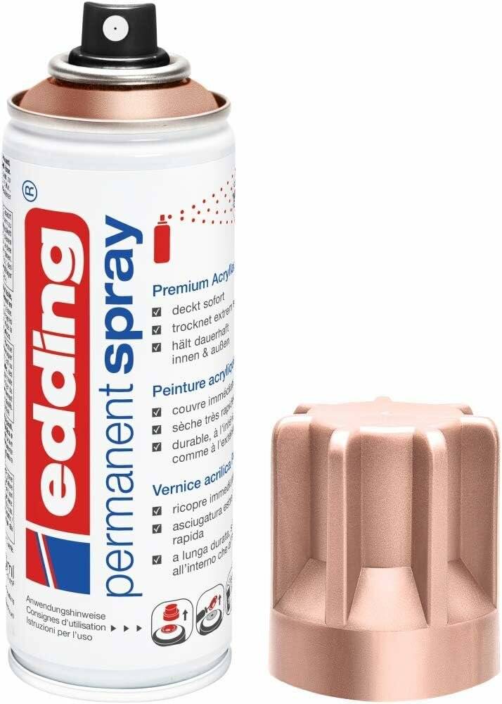Edding Permanentspray Premium-Acryllack rosè gold seidenmatt