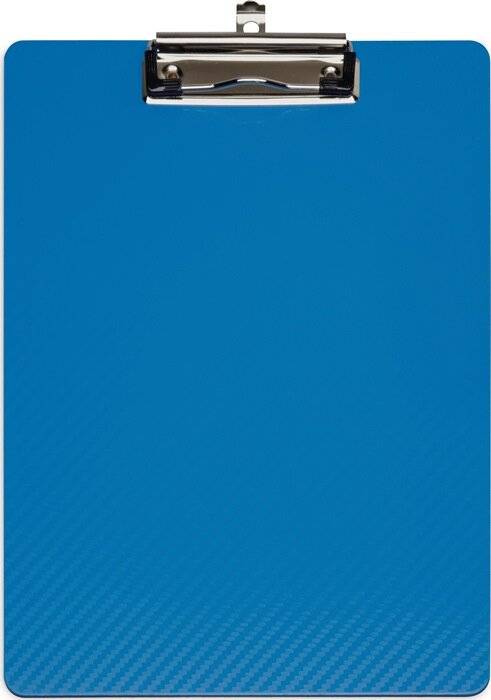 Klemmbrett A4 blau Kunststoff Waffelmuster grifffreundlich