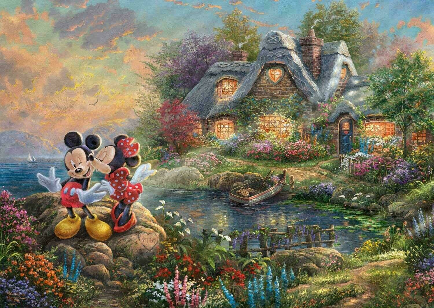 Thomas Kinkade: Painter of Light Mickey & Minnie 1000 Teile