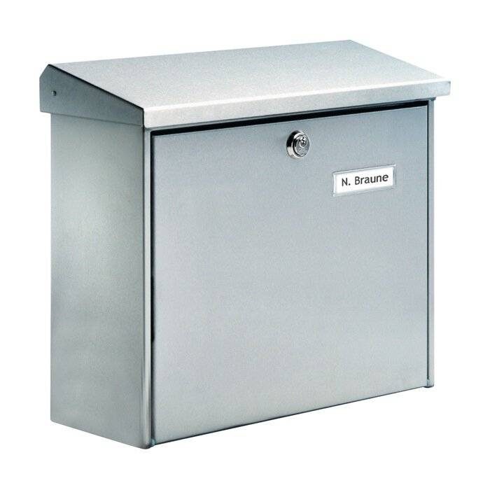 Burg Wächter BURG-WÄ CHTER Briefkasten Comfort 3913 Ni H.340mm B.380mm T.148mm VA DIN C4 - 3913 NI