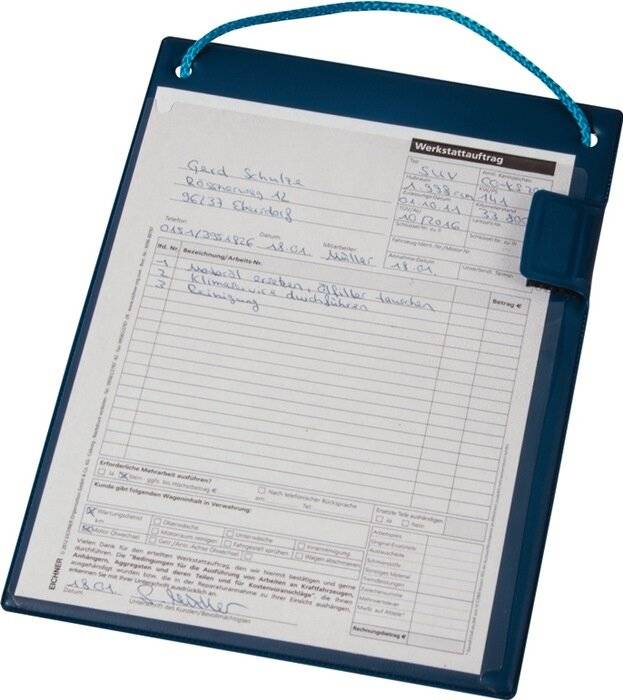 Eichner Auftragstasche o.Schlü sselfach blau A4