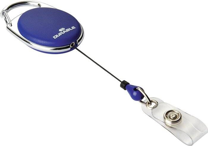 Durable Ausweishalter JoJo Style m.Druckkn d.blau Schlaufe