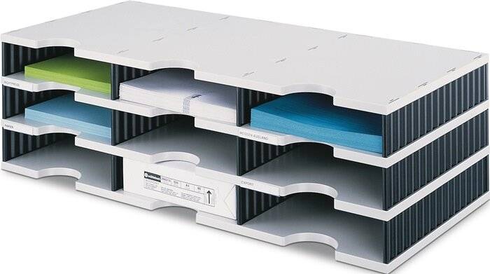 Sortierablage Trio 9 Fächer H223xB723xT3 9 Fächer