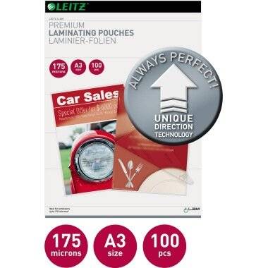 Leitz Laminierfolie A3 UDT 74900000 175m Verwendung für Papierformat: DIN A3