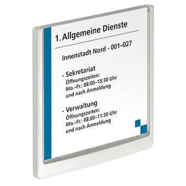 DURABLE Türschild Click SIGN 486202 149x Maße: 149 x 148,5 mm (B x H)