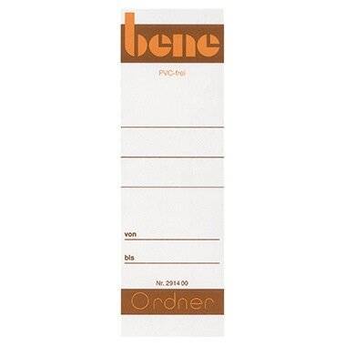 Bene Ordnerrückenschild 291460 breit/kur Format des Schildes: breit/kurz