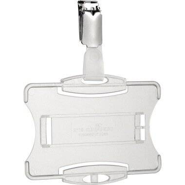 DURABLE Namensschild Durable 8118 - 54 x 85 mm transparent mit Clip Pckg/25