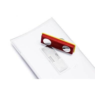 DURABLE Namensschild Durable 8215 - 54 x 90 mm transparent mit Magnet Pckg/10