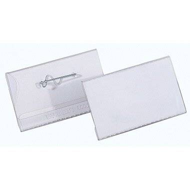 DURABLE Namensschild 800819 40x75mm Kuns Verwendung für Papiergrößen: 75 x 40 mm
