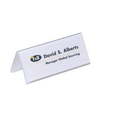 DURABLE Tischnamensschild 805019 150x61/ Verwendung für Papiergrößen: 150 x 61/12
