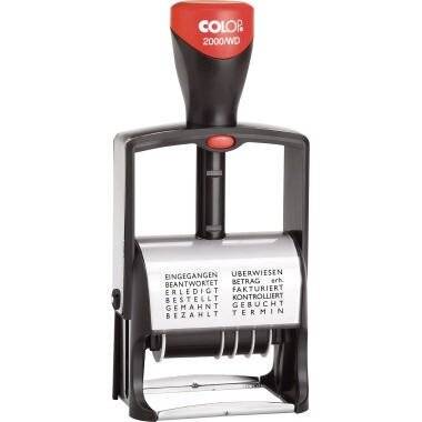 COLOP Stativ-Wortbandstempel 2000/WD D02 Abmessung der Stempelfläche: 43 x 10 mm