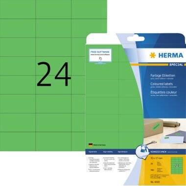 HERMA Etikett SPECIAL 4469 70x37mm grün Maße: 70 x 37 mm (B x H)