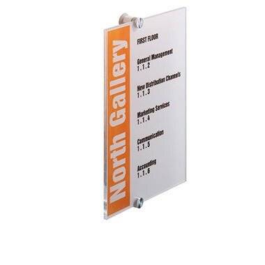 DURABLE Türschild CRYSTAL SIGN 482519 21 Maße: 210 x 297 mm (B x H)