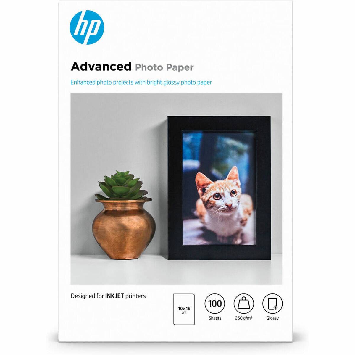 HP Fotopapier Advanced Q8692A 10x15cm 25 hochglänzend 100 Bl./Pack.