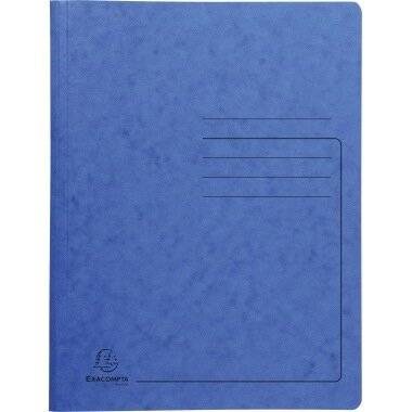 Exacompta Spiralhefter 240222E DIN A4 Ka Colorspankarton blau