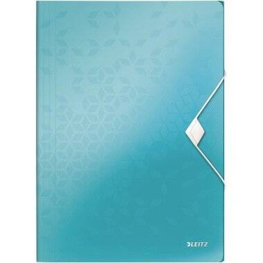 Leitz Eckspannermappe WOW 45990051 DIN A Polypropylen eisblau
