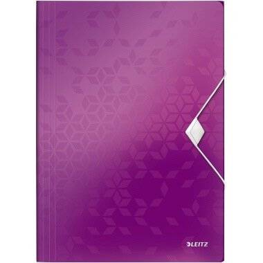 Leitz Eckspannermappe WOW 45990062 DIN A Polypropylen violett