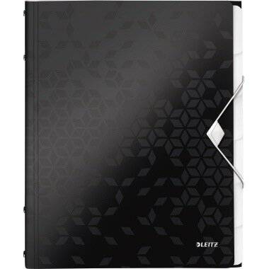 Leitz Ordnungsmappe WOW 46330095 DIN A4 Fächerblocks: grau 6 Fächer