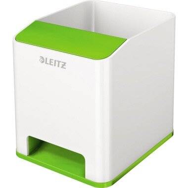 Leitz Stifteköcher WOW 53631054 weiß/grü Polystyrol grün/weiß