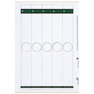 Leitz Ordneretikett 60990085 lang schmal Griffloch grau 125 Etik./Pack.