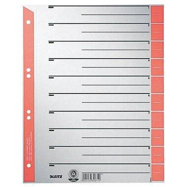 Leitz Trennblatt 16523025 DIN A4 Karton schwarz 25 St./Pack.