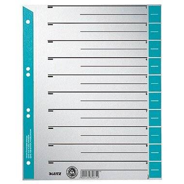 Leitz Trennblatt 16523030 DIN A4 Karton schwarz 25 St./Pack.