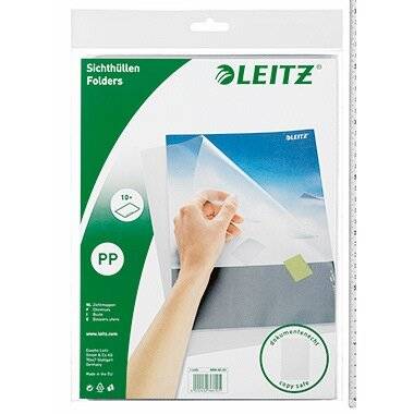 Leitz Sichthülle 40006003 DIN A4 transpa Polypropylen farblos genarbt 10