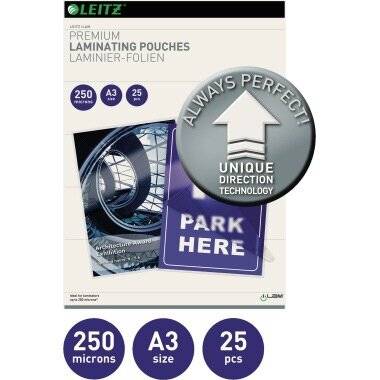 Leitz Laminierfolie 74910000 DIN A3 glas glänzend 25 St./Pack.