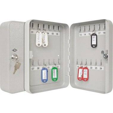 WEDO Schlüsselschrank 10252437X für 24 S Schlüssel Stahlblech pulverbeschichtet