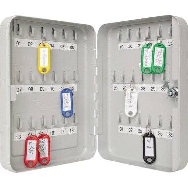WEDO Schlüsselschrank 10253637X für 36 S Schlüssel Stahlblech pulverbeschichtet
