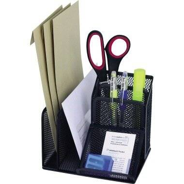 WEDO Tischorganizer Office 65501 schwarz Metall schwarz