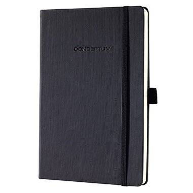 SIGEL Notizbuch Conceptum CO120 ca. DIN DIN A5 blanko schwarz 97 Bl.