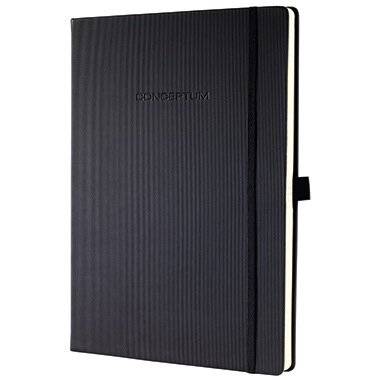 SIGEL Notizbuch Conceptum CO110 ca. DIN DIN A4 blanko schwarz 97 Bl.