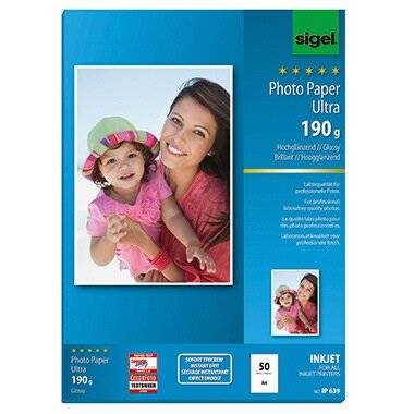 SIGEL Fotopapier Ultra IP639 DIN A4 190g Bl./Pack.
