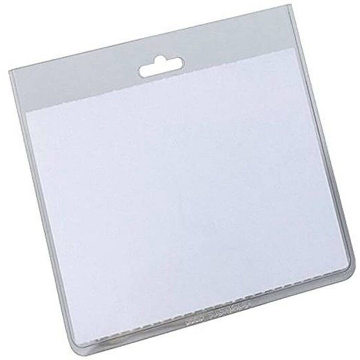 DURABLE Namensschild 813519 90x60mm Hart Clip Textilband Jojo transparent 20