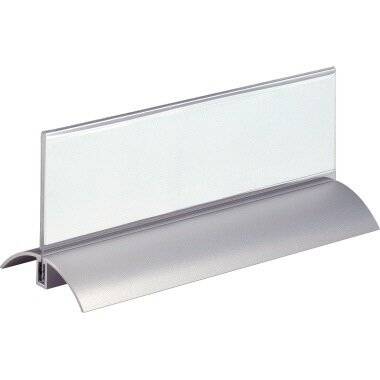DURABLE Tischnamensschild Desk Presenter (B x H) Acryl/Aluminium transparent 2