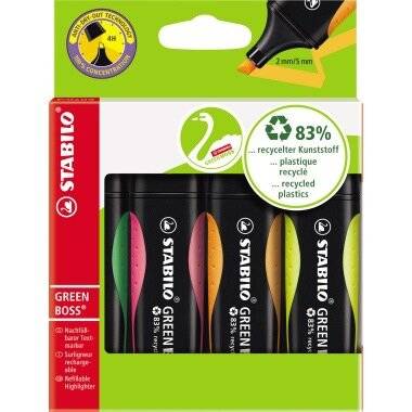 STABILO Textmarker GREEN BOSS 6070/4 2-5 4 St./Pack.